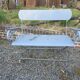 Banc de jardin ancien en fer forgé massif