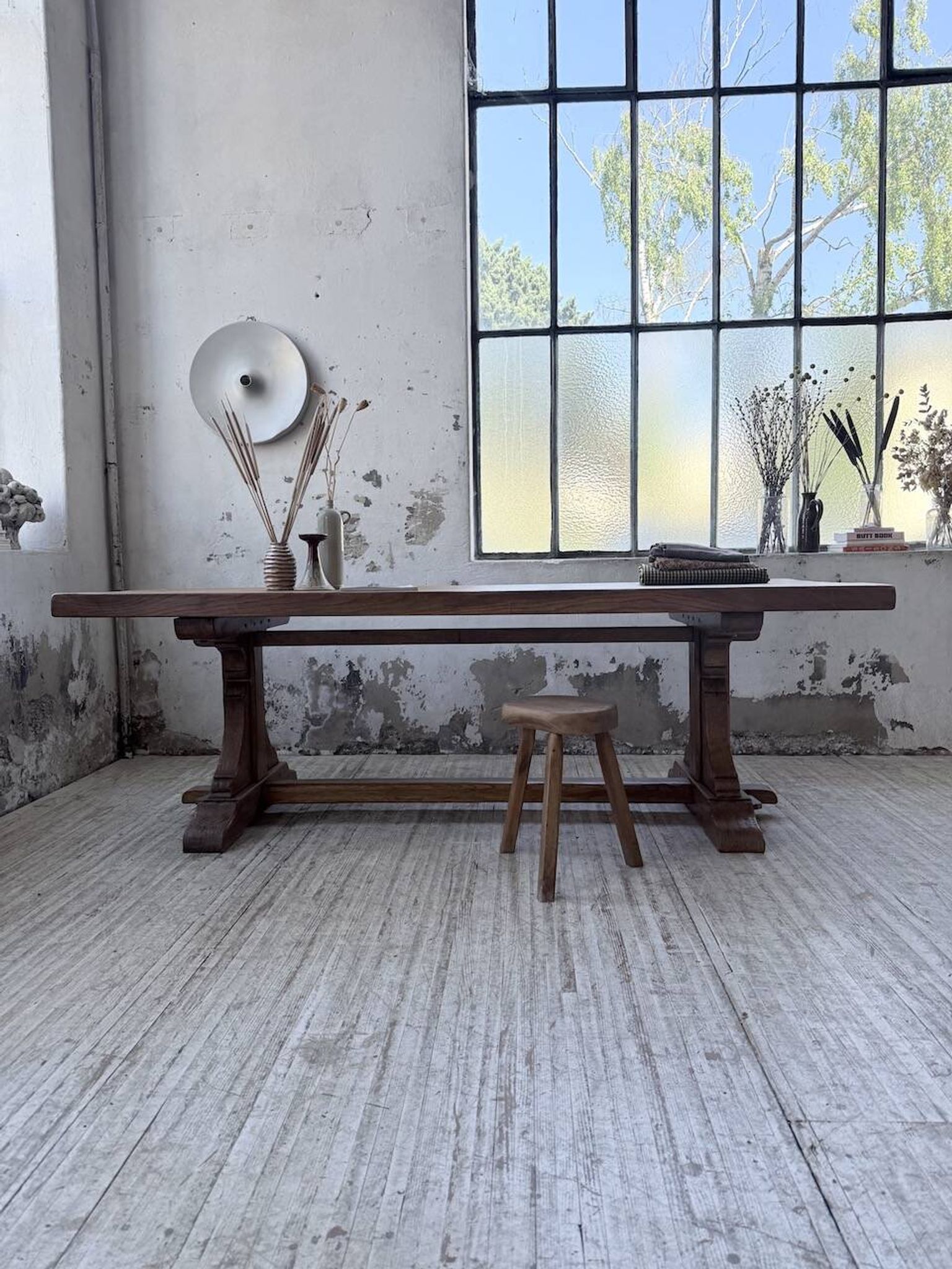 Table monastère chêne 1950 XXL