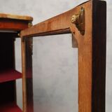 Louis XVI style showcase in marquetry - rosewood - rosewood - 19th