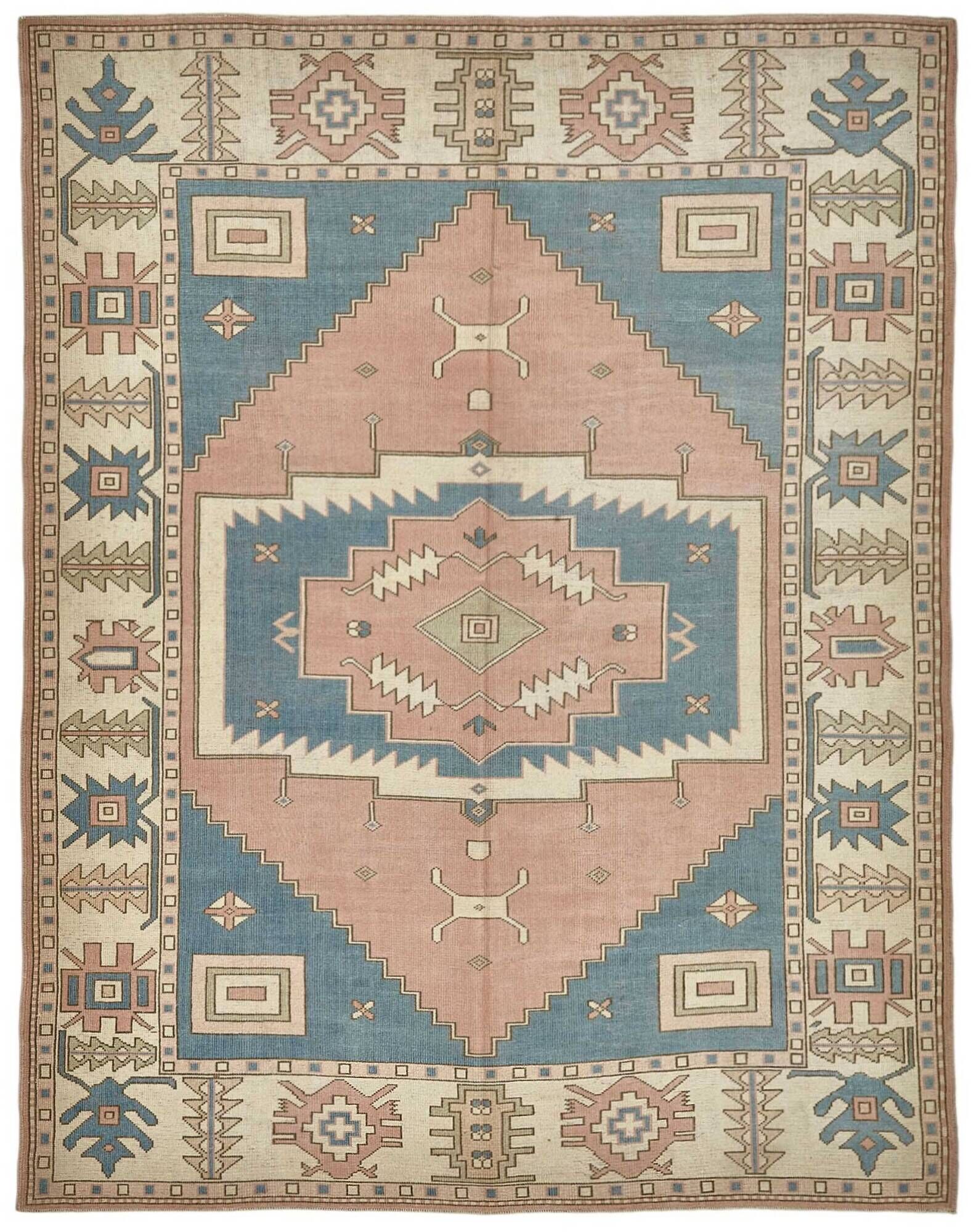 Turkish Vintage Anatolian Rug 228 cm x 291 cm