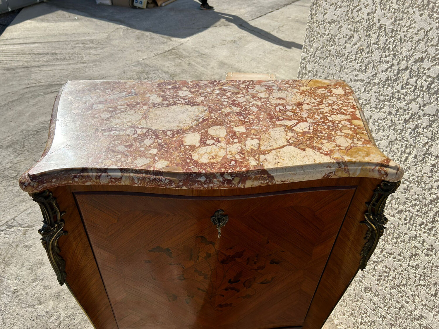 Curved rosewood secretary