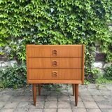 Vintage scandinavian teak chest of drawers