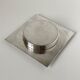 Box covered in silver metal and orange ABS by Lino Sabattini for Gallia by Christofle