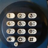 Vintage blue wall phone