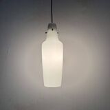 Mid-century grey glass pendant hanging lamp , 1960s Scandinavian