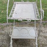 Old rolling serving table