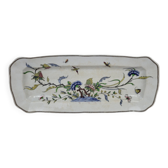 Sarreguemines earthenware fish dish, Rouen model