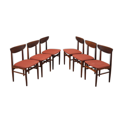 6 chaises danoises en palissandre Skovby Møbelfabrik, années 1970