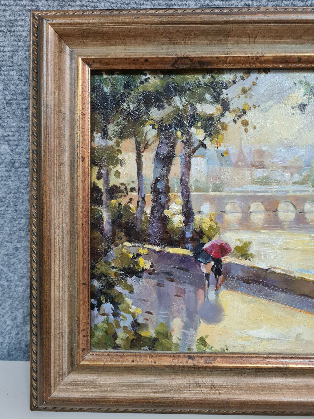 cole impressionniste du milieu du XXeme si cle huile sur cole impressionniste du milieu du XXeme si cle huile sur