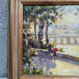 Mid-20th century Impressionist School: Oil on Panel circa 1950