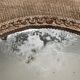 Miroir velours vintage 31x31