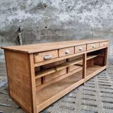 Antique counter kitchen island shop counter oak