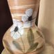 Vintage ceramic vase hand-painted St Clément 1960