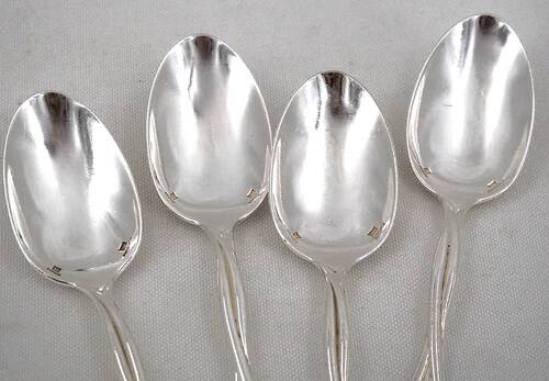 Christofle Galea, lot of 12 dessert pieces, forks, spoons, knives.