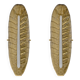 Pair of Modern Murano Glass Gold Leaf Sconces