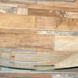 Curved fire screen tempered glass design