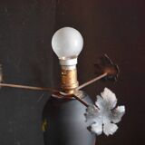 Marbled glass mushroom lamp