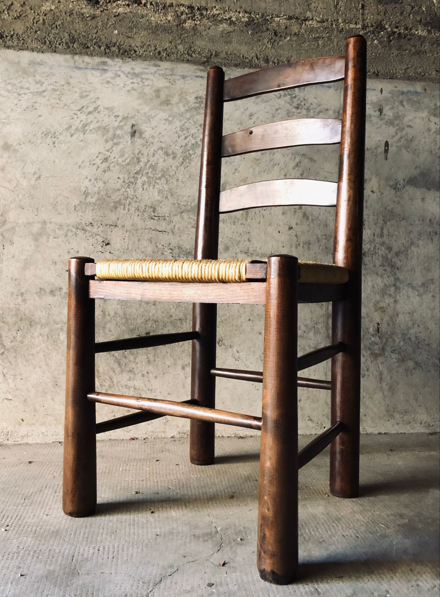 Set of 6 chairs in Brutalist style / Georges Robert