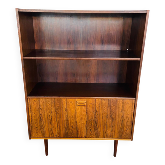 Danish Retro Vintage Bookcase in Rosewood 1960s
