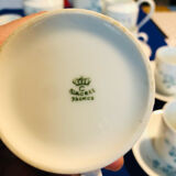 Former coffee service Myosotis porcelaine of Limoges
