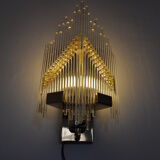 Wall lamp  triangular Crystal Murano