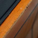 Art Deco 2.5-Seater Leather Sofa