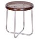 Bauhaus Stool in Chrome & Rattan attributed to Robert Slezák, Czech, 1930s
