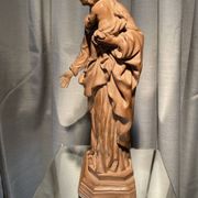 Virgin and child after jean dubois in resin louvre museum