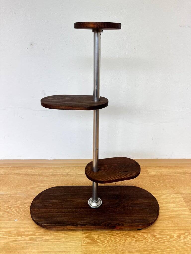 Tubular chrome Bauhaus flower stand, 1940s