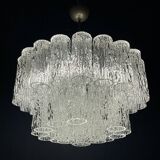 Mid-Century Murano glass chandelier Tronchi by Toni Zuccheri for Venini, Italy, 1960s
