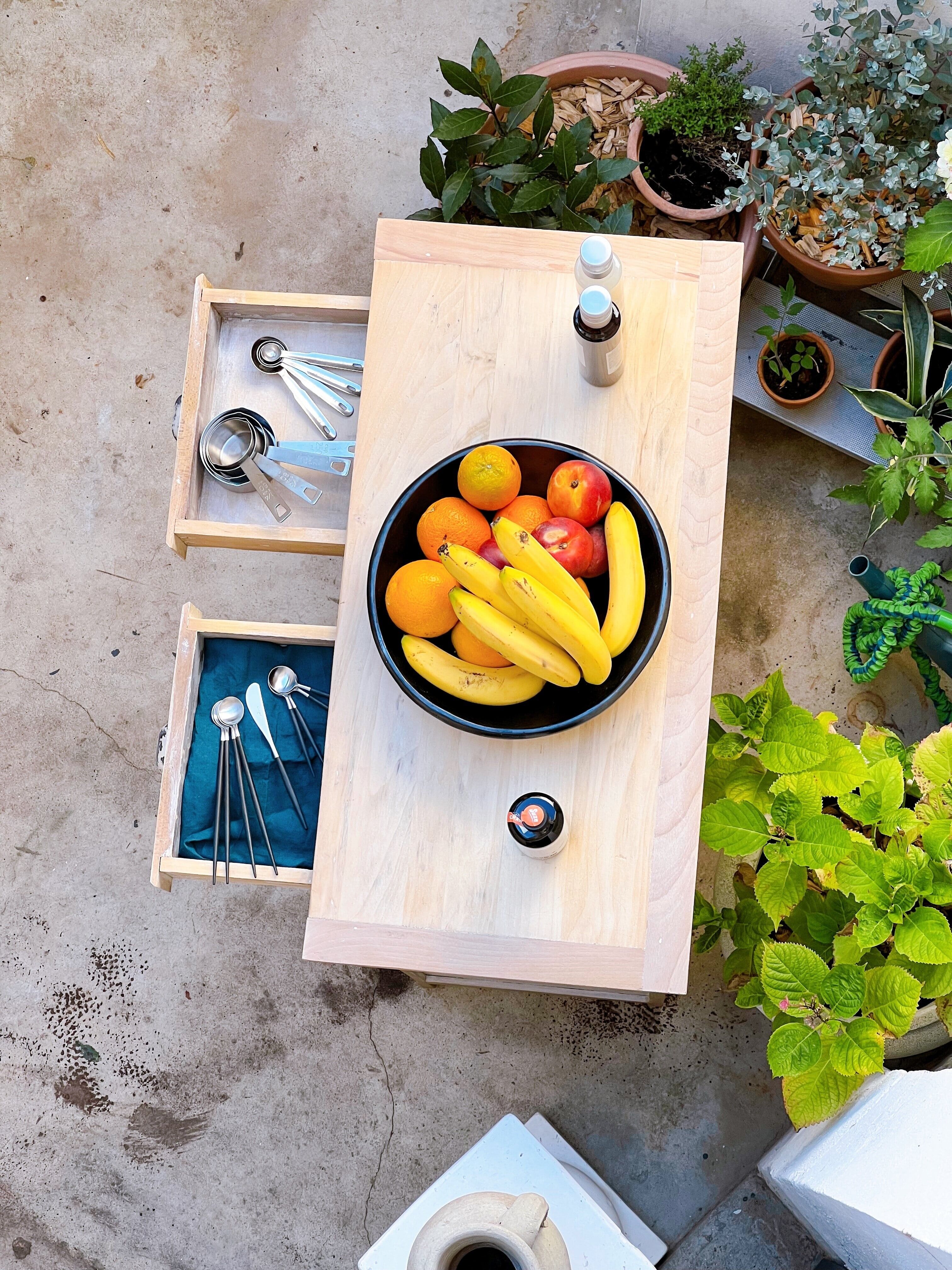 Parisian buffet without doors