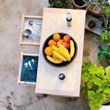 Parisian buffet without doors