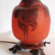 Art Deco night light in glass paste signed Le Verre Français