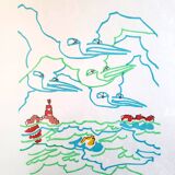 Lot of two Charles Lapicque lithographs