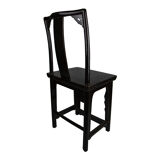 Chaise laquée noire
