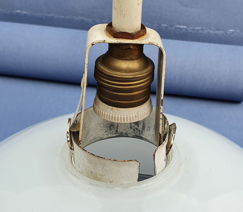 2 Vintage pendant lamps Holophane 1960