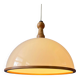 Vintage white wooden Steinhauer suspension, pendant lamp in plexiglass.