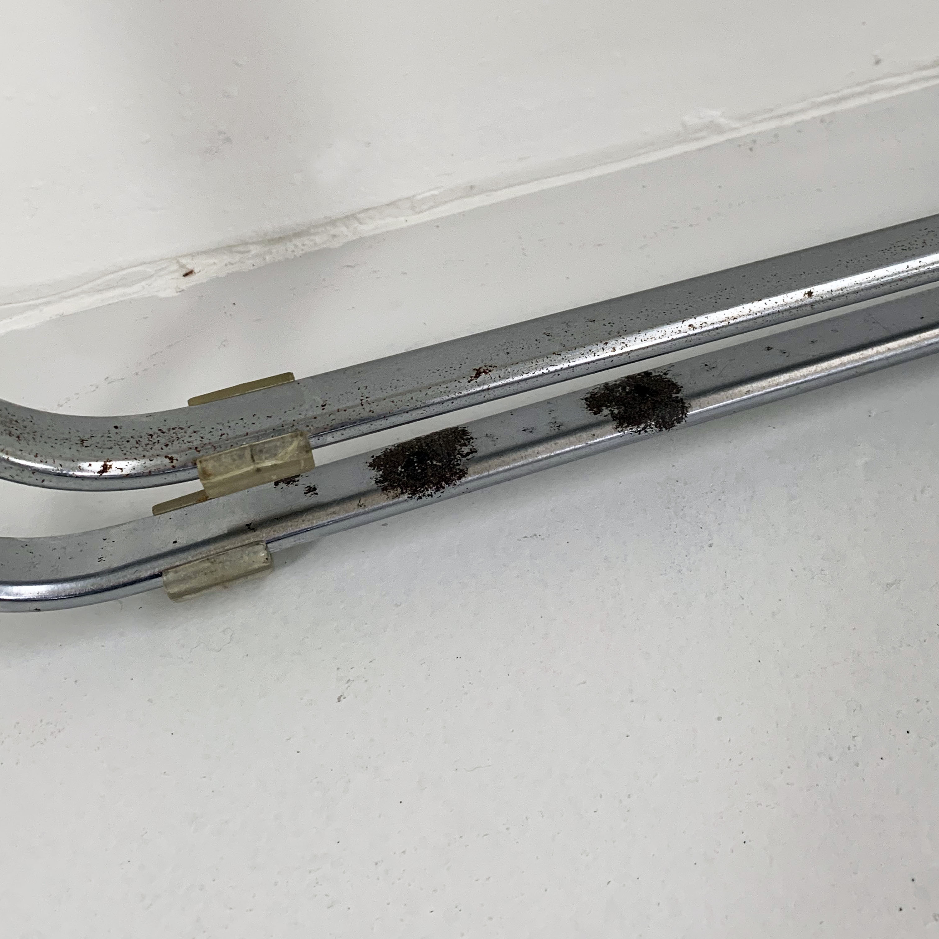 Set of 2 Plia chairs smoked by Giancarlo Piretti for Castelli, 1960