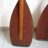 Paire de pagaies vintage 1970
