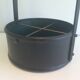 Leather wall magazine rack. In the style of Jacques Adnet.