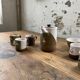 Anthropomorphic ceramic teapot, cups and bowl set