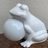 Vintage 80's frog lamp