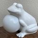 Vintage 80's frog lamp