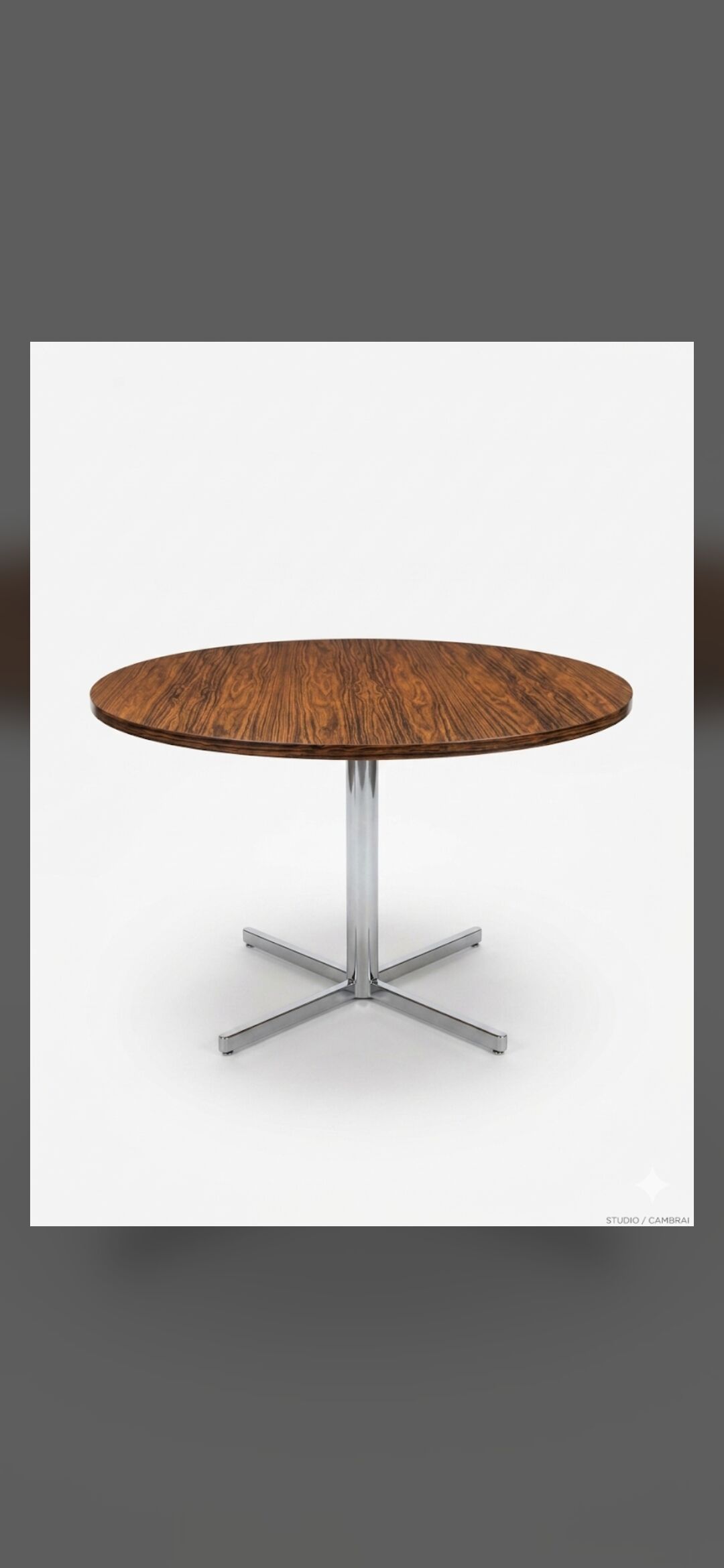 Formica table with chrome legs from the 1970s.