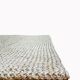 Knitted carpet in natural fiber 220x160cm