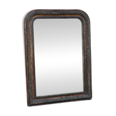 Miroir ancien Louis-Philippe — glace au mercure