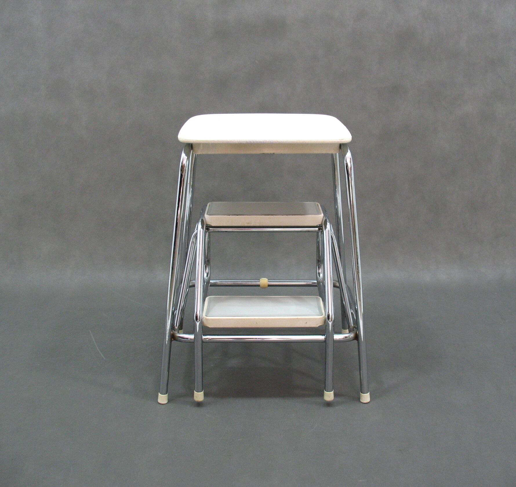 Vintage Metal Stool, 1980s