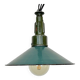 Suspension militaire industrielle en émail pétrole avec plateau en fonte d'aluminium, 1960s