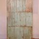 Old art deco display case in original Burmese teak with gray-blue patina