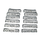12 porte-couteaux en cristal taillé